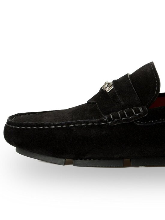 Versace Men\'s 100%Suede Leather Medusa Driver Loafers Shoes US 7 IT 40 main image 6